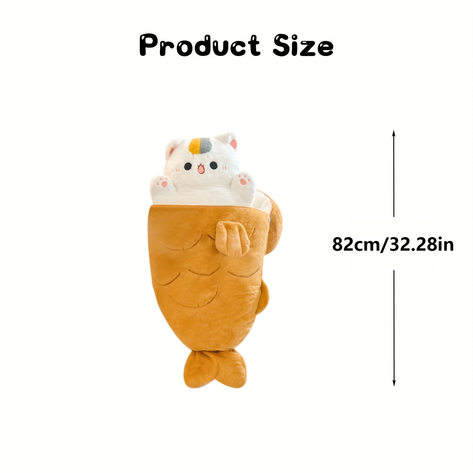Cat Plush Toy Soft & Cozy Stuffed Animal with Expressive Eyes