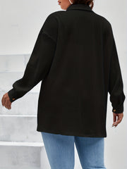 Solid Stretch Blouse Women's Semi Sheer Top