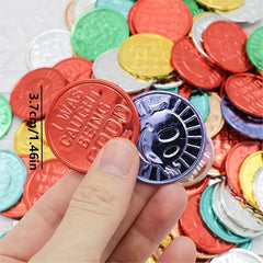 Pirate Smiley Face Game Coin Lucky Coin Props Electroplated