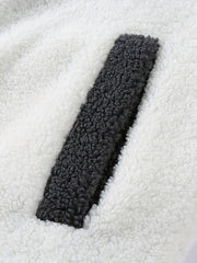 Warm Plush Fleece Jacket Men's Casual Stand Collar Coat Fall Winter