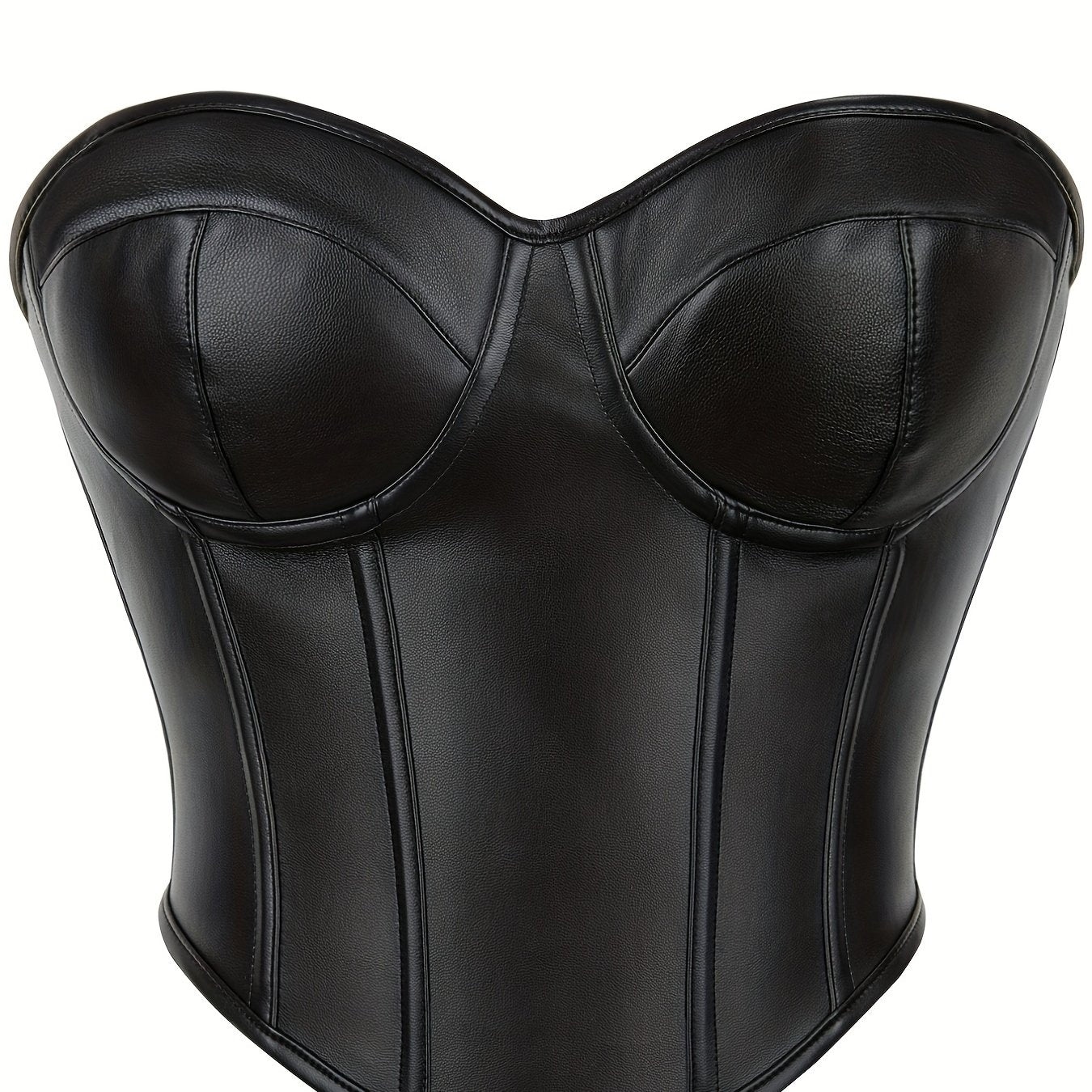 Strapless Corset Bustier Tummy Control Lace Up Push Up Body Shaper