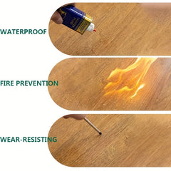 5pcs 6'' X 91 Wood Grain Floor Stickers Non Slip Self Adhesive Wall Stickers
