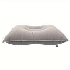 2pcs Portable Inflatable Pillows Thickened Flocking Square Camping Pillow