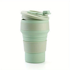 Collapsible Reusable Silicone Cup Hot Cold Drinks Camping Hiking