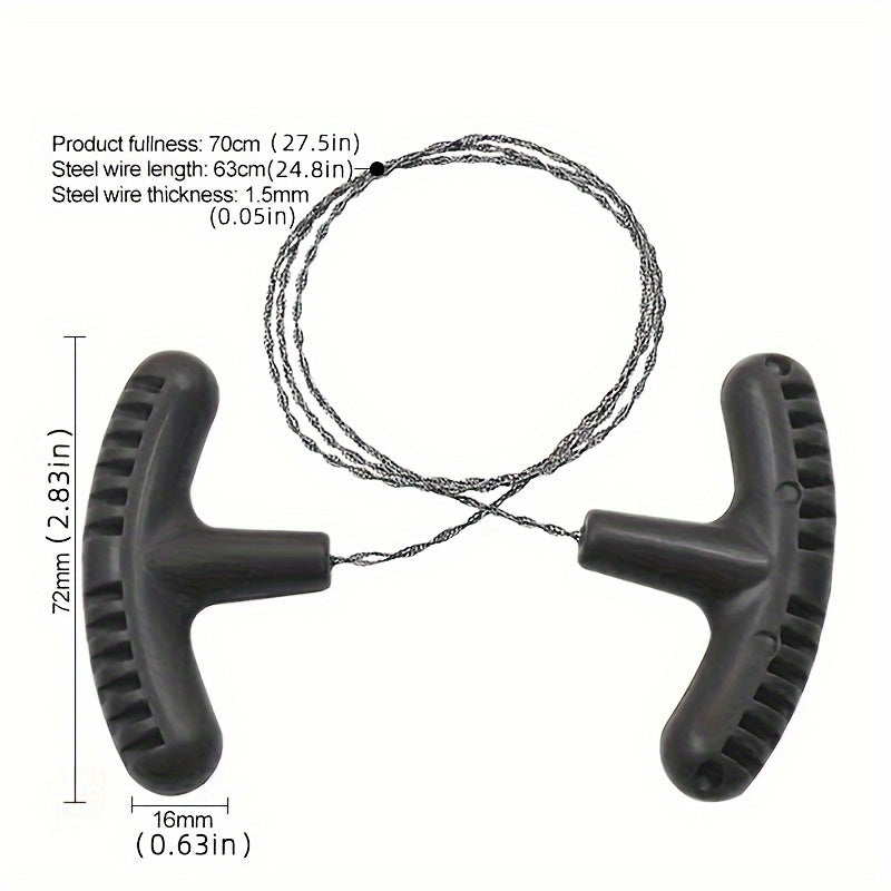 Stainless Steel Wire Saw Mini Pocket Saw Camping Survival Equipment
