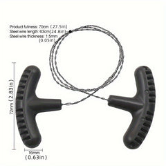 Stainless Steel Wire Saw Mini Pocket Saw Camping Survival Equipment