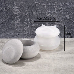 Silicone Mold DIY Crystal Glue Jar Storage Jar Mold