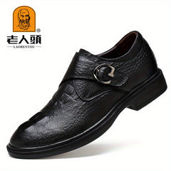 Men's Single Monk Strap Loafer Shoes Casual Slip-On Shoes Spring and Summer