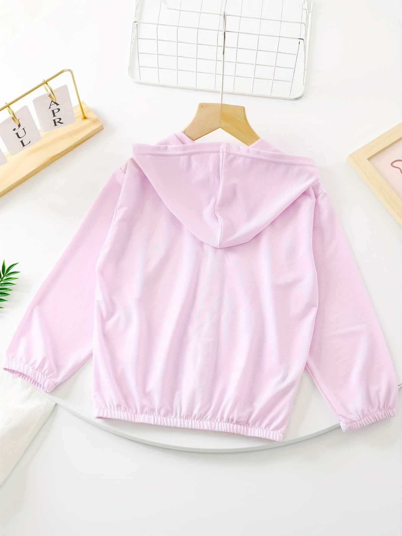 Girls Sunscreen Rash Guard Hoodie With Assorted Colors Ice Silk Outfit