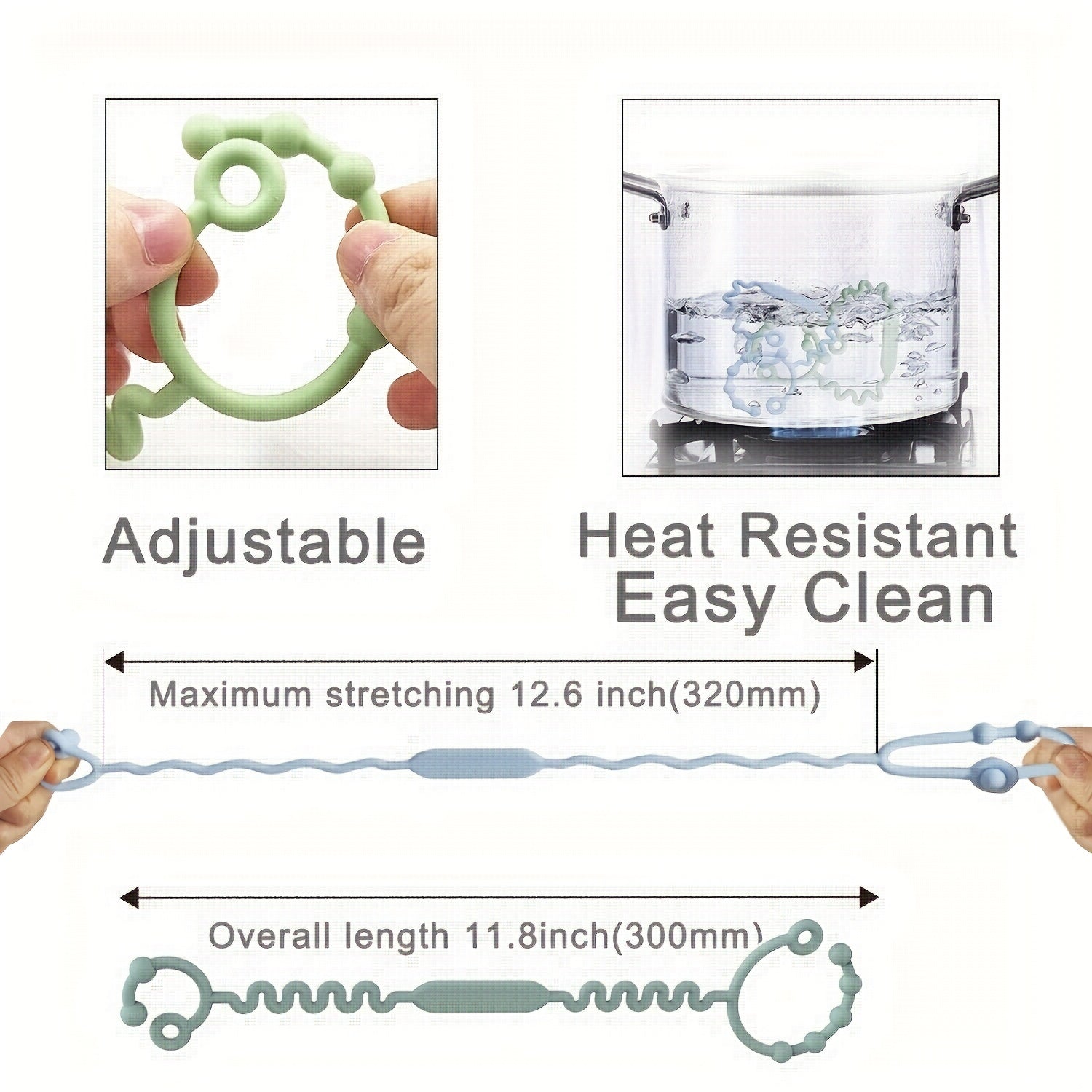 Adjustable Baby Teether Toy Harness 3 5pcs Silicone Pacifier Clips