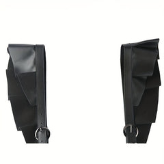Gothic Ruffle Chest Harness Belt Body Suspenders