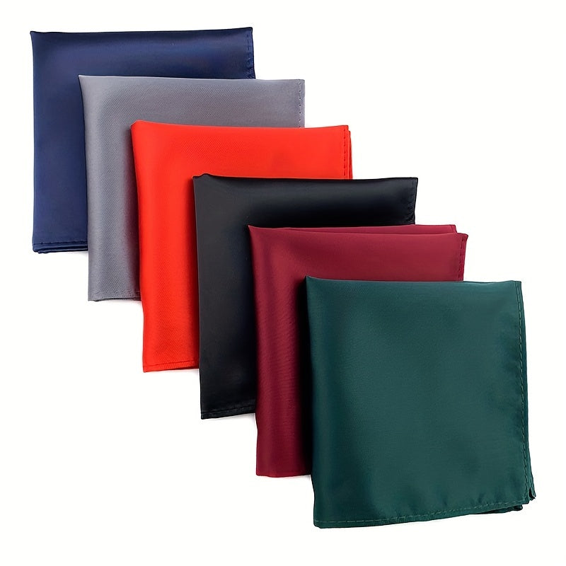 6pcs Men's Handkerchief Square Towel Paisley Flower Suit Pocket Combo