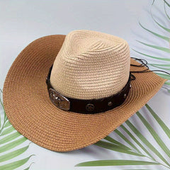 Stripe Cowboy Hat Stylish Sunshade Hat For Men