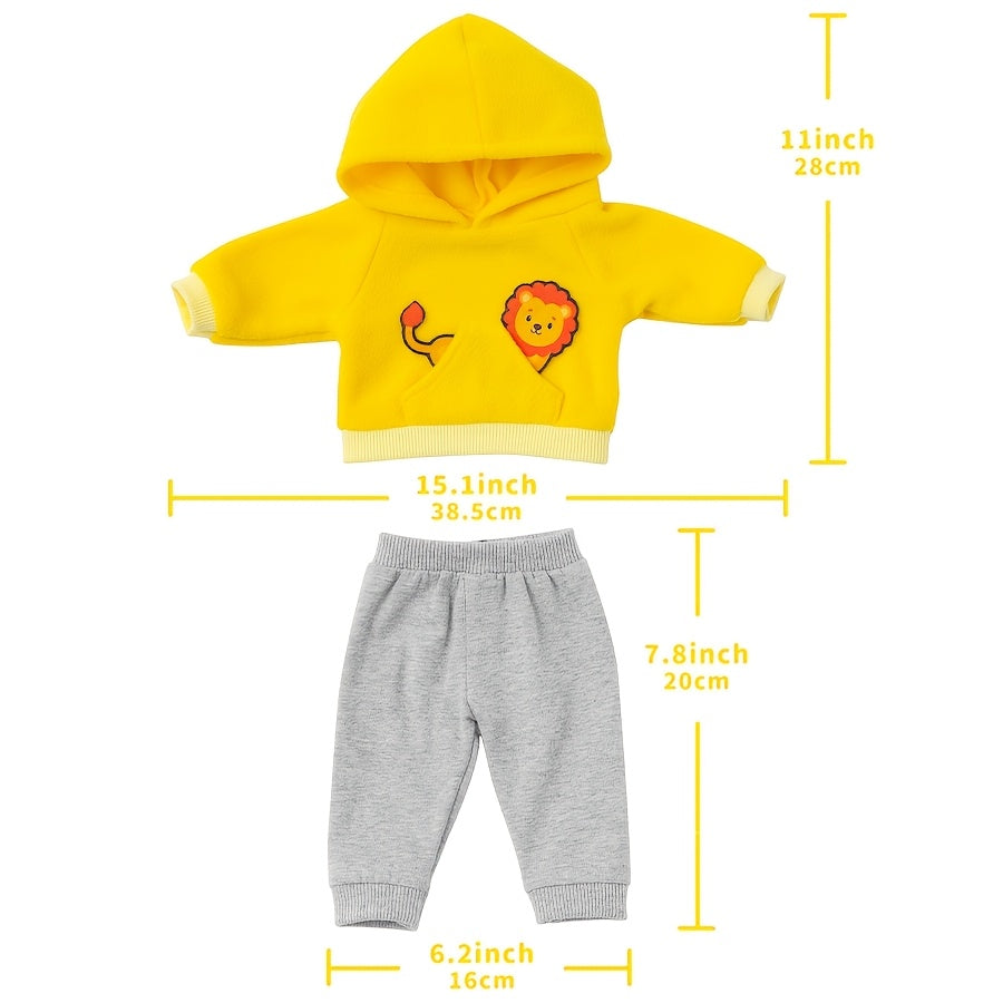Doll Clothes for 17 Inch Dolls - Jumpsuit Integrated with Dolls