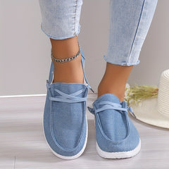 Women's Canvas Shoes Casual Lace Up Low Top Outdoor Shoes Lightweight