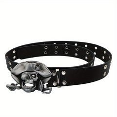 Men's Skull Buckle Punk Nightclub Party Belt