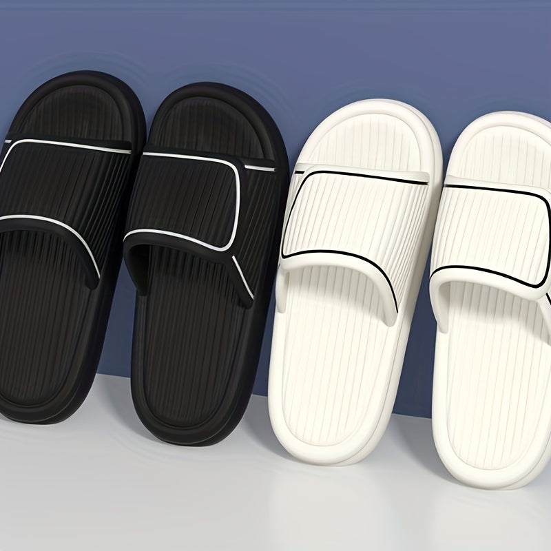 Women's Contrast Slides Soft Sole Pillow Slides