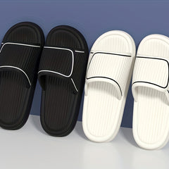 Women's Contrast Slides Soft Sole Pillow Slides