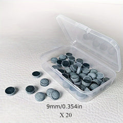 20pcs Pool Stick Tips Pool Cue Tips Replacement Billiards Accessories