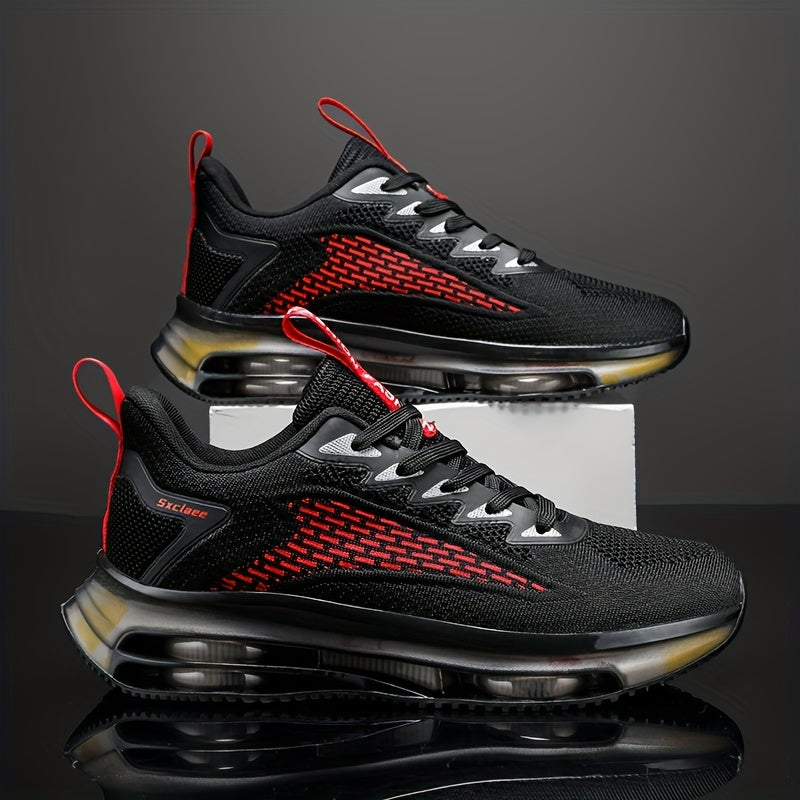 Men's Knit Sneakers For Running Jogging Footwear