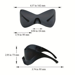 Y2K Wrap Around Sunglasses For Women Men Shield Glasses UV400