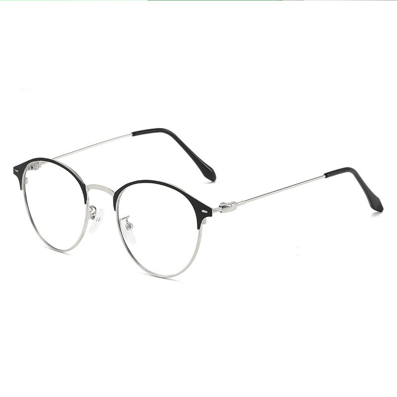 Round Frame Sunglasses Anti Light Glasses Photochromic Lens Eyewear