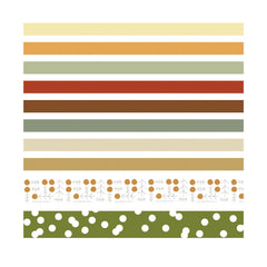 10pcs Vintage Washi Tape Set for DIY Crafts and Arts