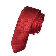 Men's Narrow Tie Fine Twill Suit Wedding Work Casual Tie