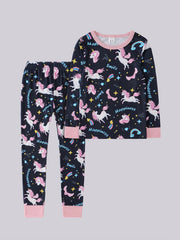 Girls Unicorn Pajamas Set, Perfect for Autumn & Spring