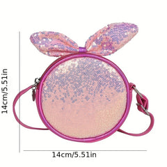 Glitter Crossbody Bag Colorful Coin Purse Mini Shoulder Bag For Girls