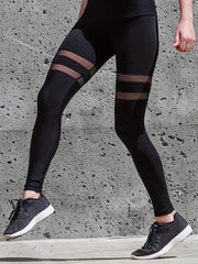 Contrast Mesh High Rise Leggings