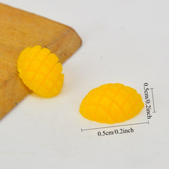 2pcs Mini Fruit PVC Food Blueberry Strawberry DIY Jewelry Game