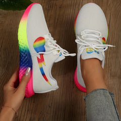 Pride Month Women's Sneakers Breathable Mesh Running Shoes