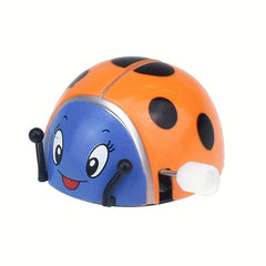 Funny Clockwork Ladybug Flip Heel Head Turn Circle Toy