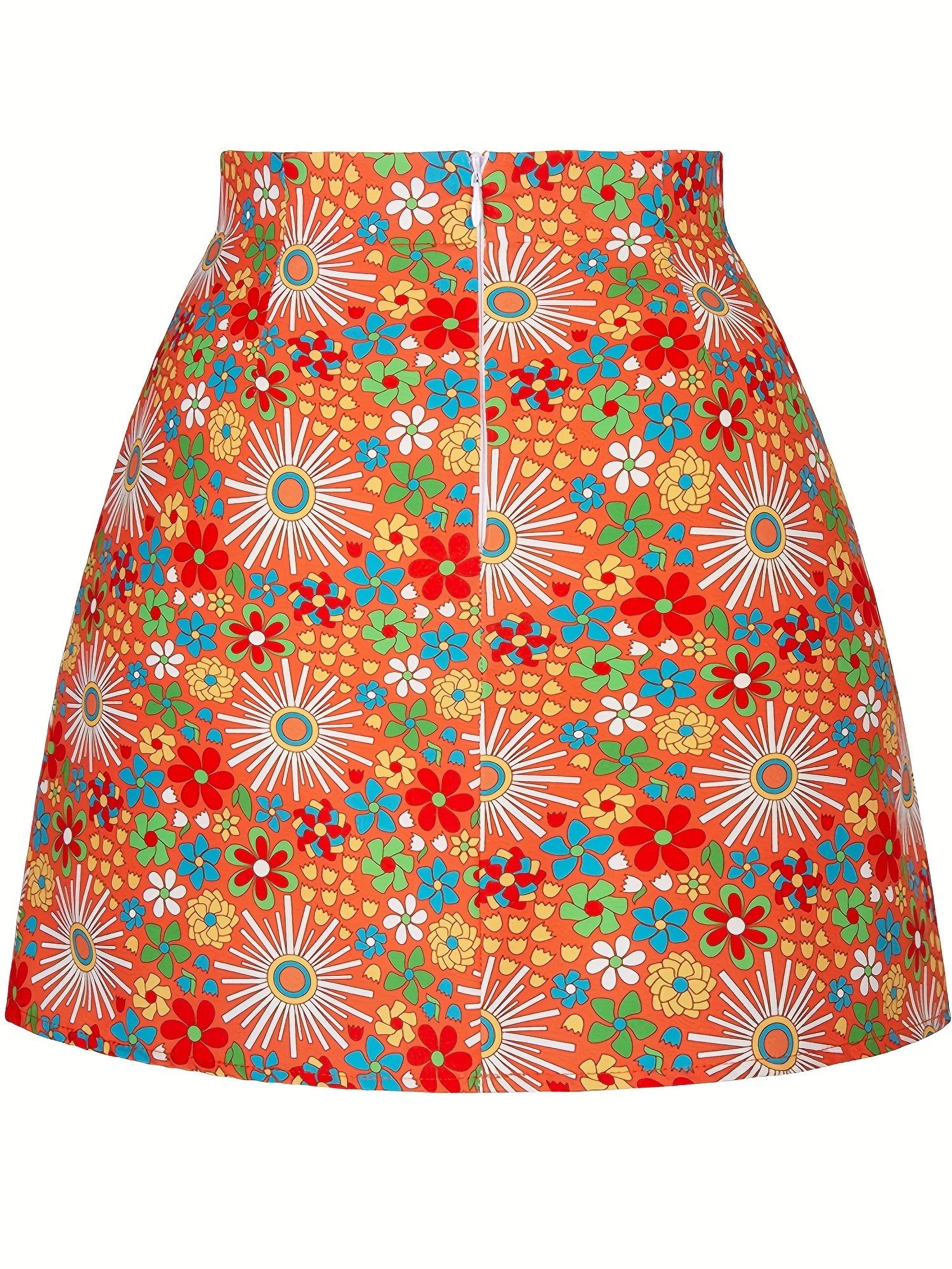 Floral Print Mini Skirt for Spring & Summer