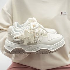 Women's Star Decor Platform Skate Shoes
