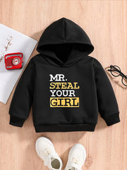 Baby Boys Hooded Sweatshirt Long Sleeve Pullover for Spring Fall