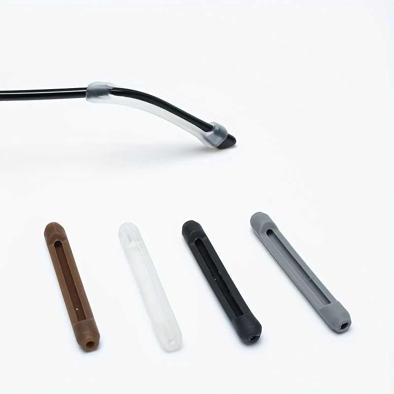 5 Pairs Soft Silicone Eyeglasses Temple Tips Sleeve Retainer