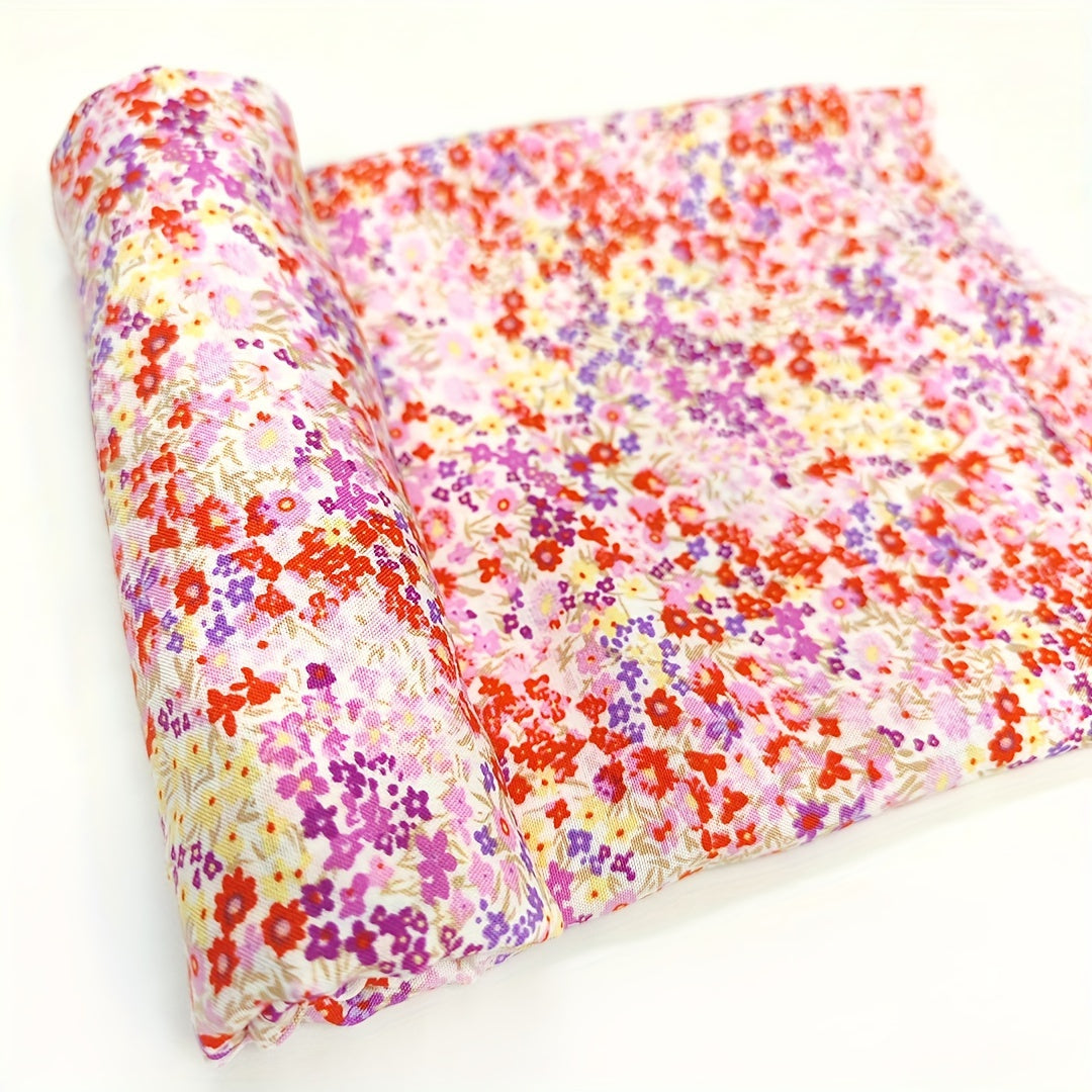 1pc Faux Cotton Fabric Diy Cloth Dress Fabric 1yard Cut Size