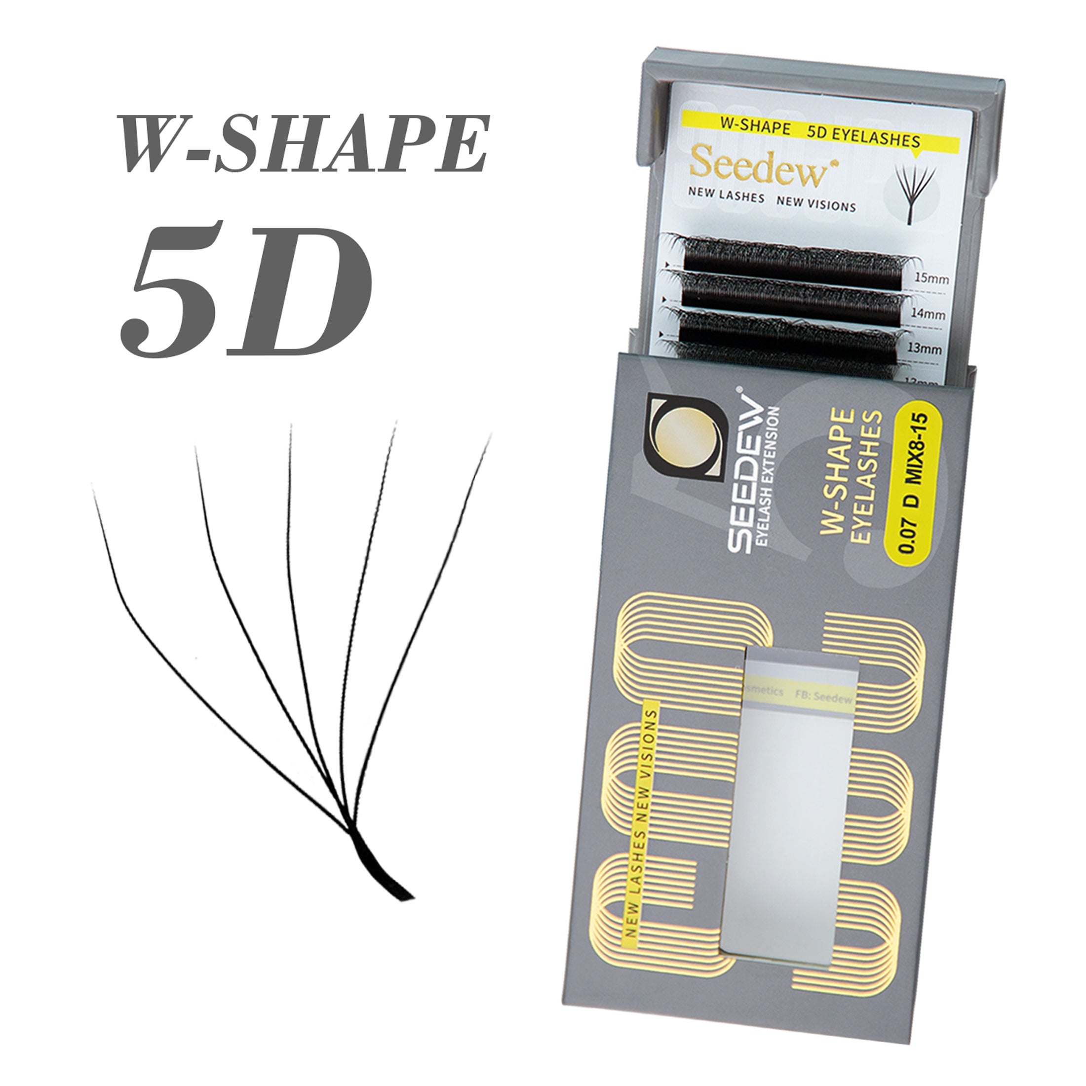 5D Mink Eyelash Extensions Volume Fans - Full, Dense Lashes