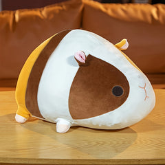 TINICOOCAT 39 Guinea Pig Plush Toy Cute Stuffed Pillow with Pink Ears & Eyes