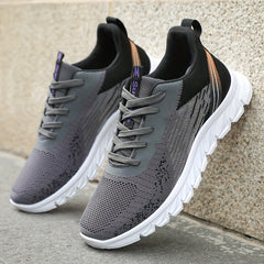 Men's Lace up Running Shoes Breathable Sneakers