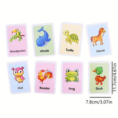 Colorful Word Recognition Flash Cards for Kids