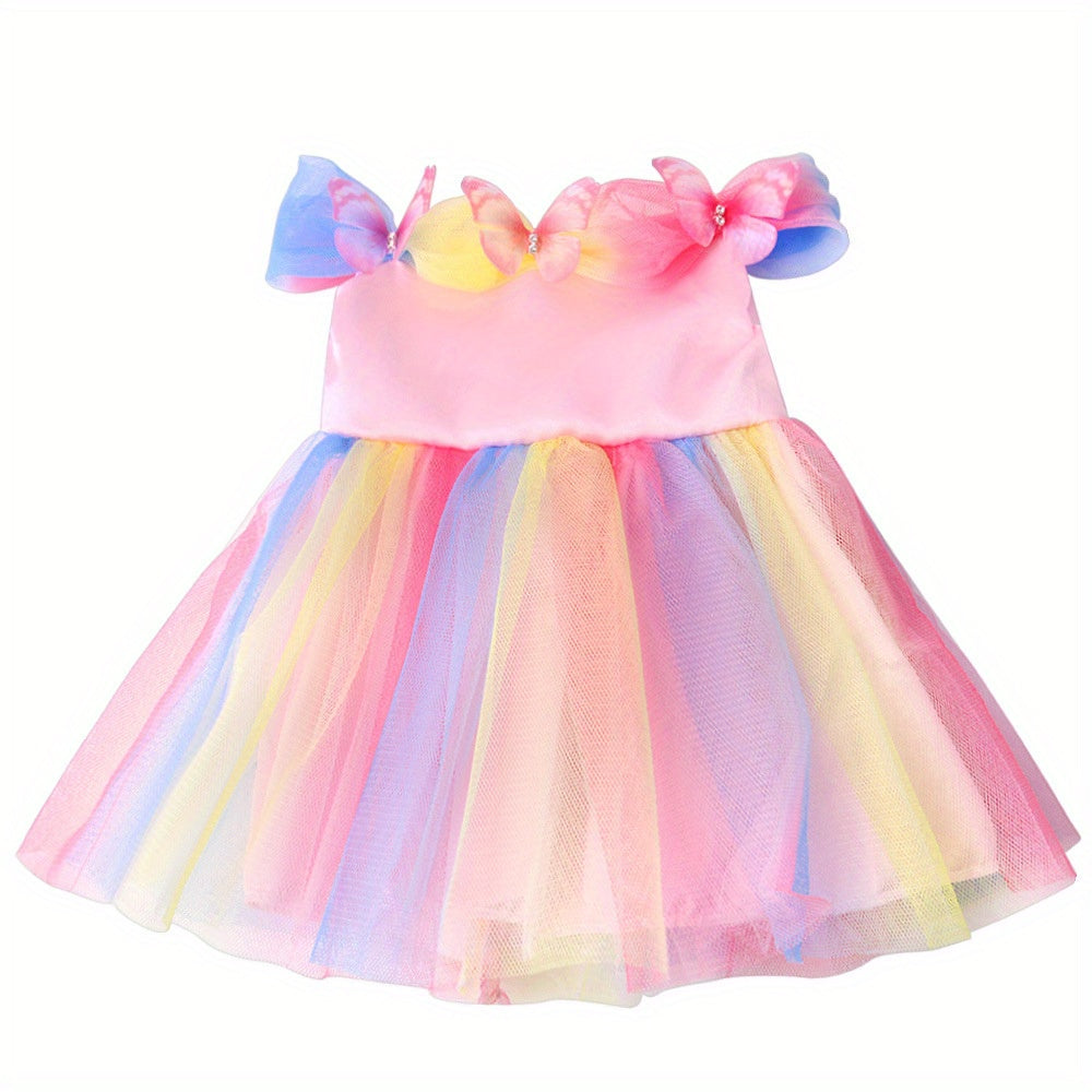 45 72 Cm Girl Doll Butterfly Princess Dress Holiday For Girls Clothes