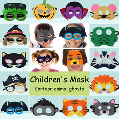7pcs Children's Halloween Mask Birthday Party Performance
