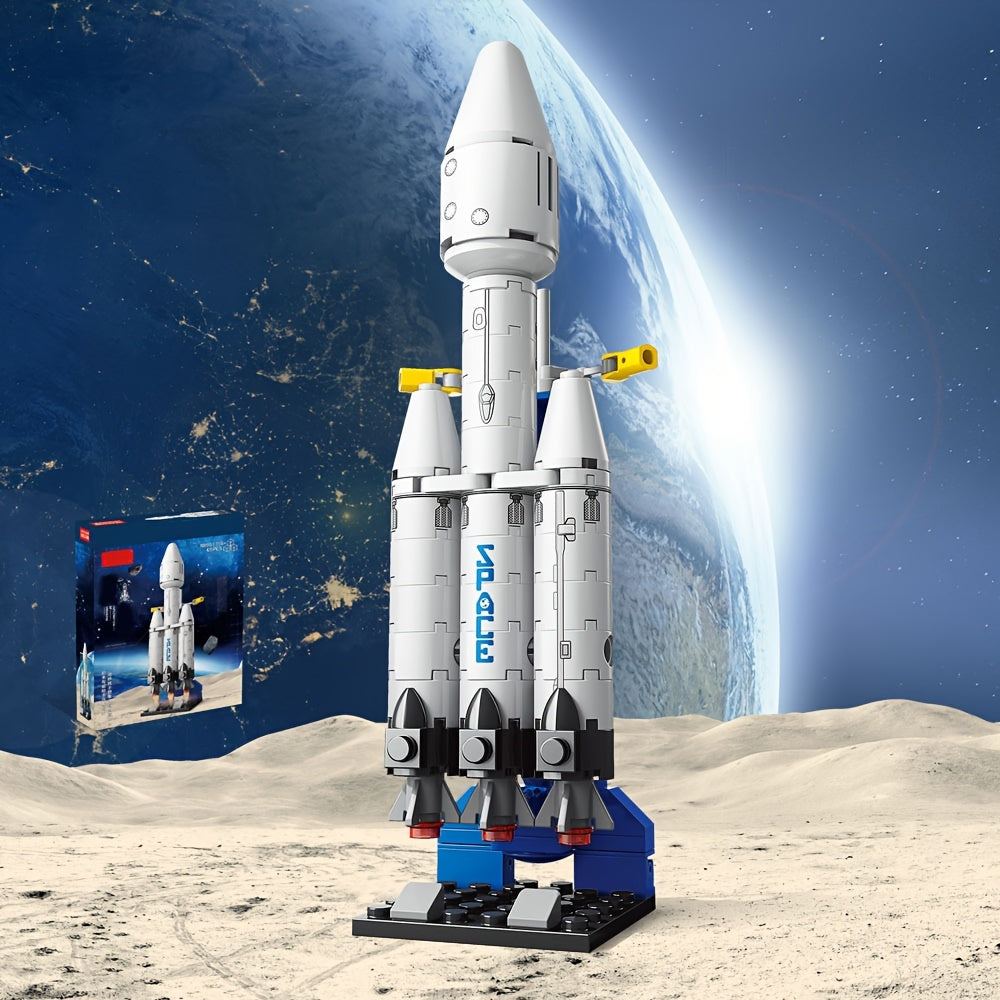 DIY Heavy Space Rocket Building Block Toy