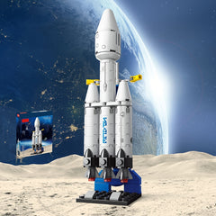 DIY Heavy Space Rocket Building Block Toy