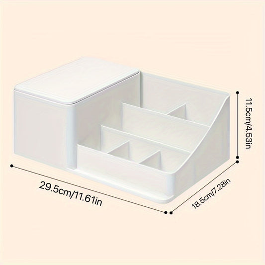 Desktop Storage Box with Drawer Office Desk Debris Sorting Box