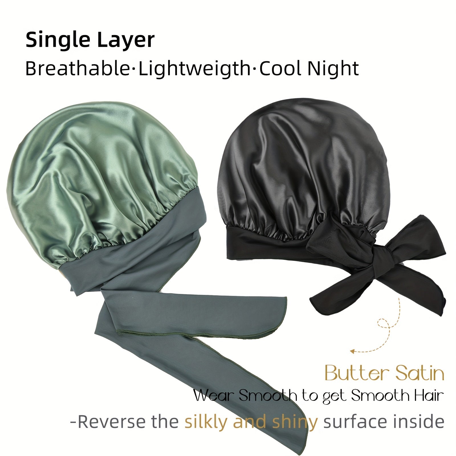 Silk Bonnet For Long Hair For Black Women Curly Hair Locs