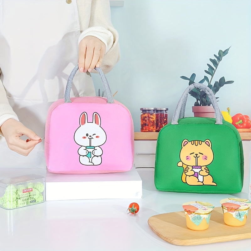 Cartoon Bento Bag - Insulated Travel Picnic Bag